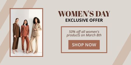 Exclusive Offer on Women's Day Twitter Design Template