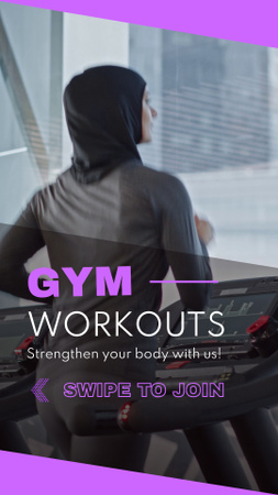 Spacious Gym With Treadmills Workouts Offer TikTok Video Design Template