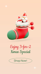 Merry Christmas Greeting with Bright Holiday Attributes