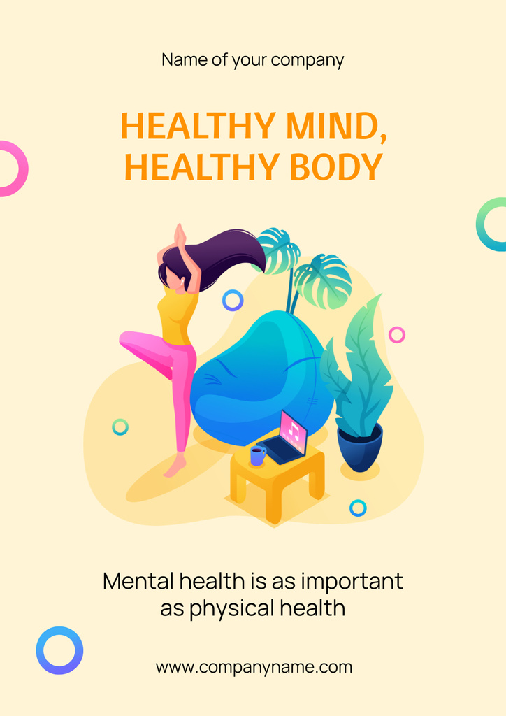 Template di design Inspirations for Mental Health Poster