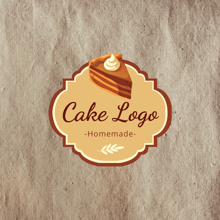 Heavenly Pastries That Melt in Your Mouth Logo 1080x1080px Modelo de Design