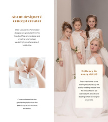 Wedding Dresses New Collection Ad with Beautiful Tender Bride