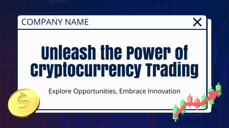 Platilla de diseño Unleash Power of Cryptocurrency Trading Presentation Wide