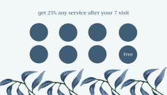 Nail Studio Discount and Loyalty Program Offer on Blue