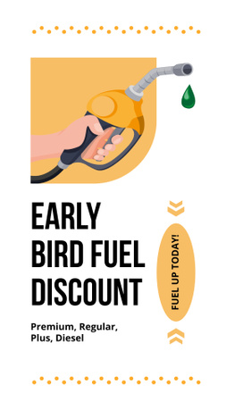 Platilla de diseño Fuel Discounts Offer All Day Instagram Story