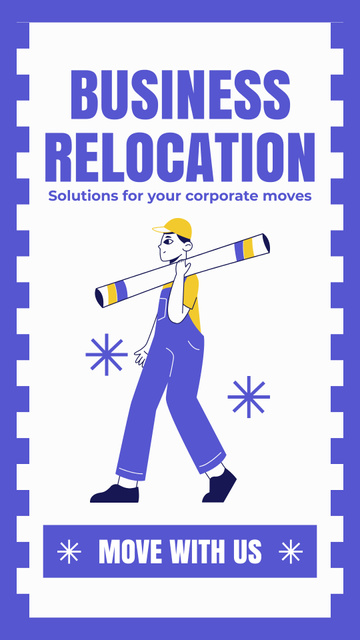 Modèle de visuel Services of Business Relocation - Instagram Story