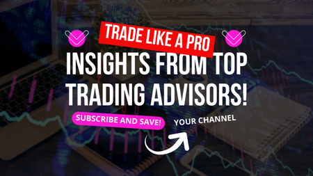 Ontwerpsjabloon van Youtube Thumbnail van Het aanbieden van inzichten in aandelenhandel van adviseurs