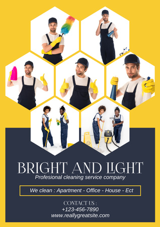 Cleaning services Poster Design Template