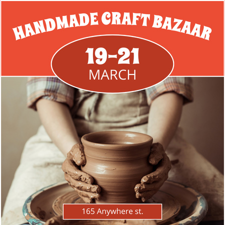 Platilla de diseño Handicraft Bazaar Announcement Instagram