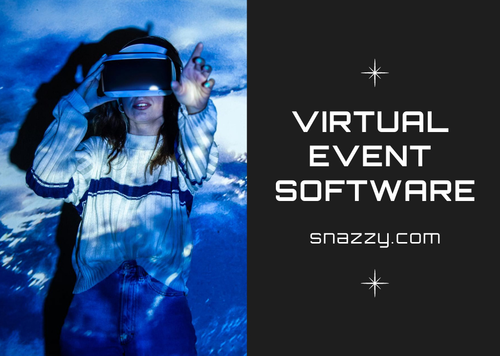 Software for Virtual Reality Technologies Card – шаблон для дизайна