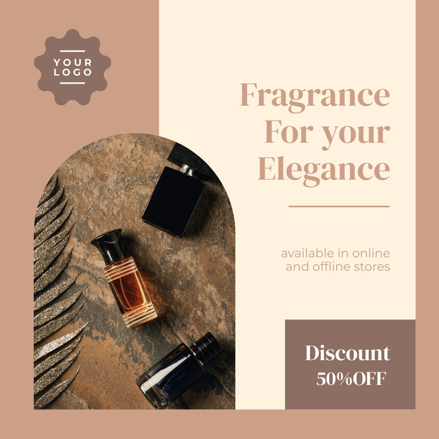 Designvorlage Fragrance for Elegance für Instagram