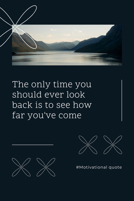 Template di design Uplifting Quote About Growth Pinterest
