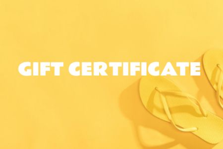 Summer Sale Announcement Gift Certificateデザインテンプレート