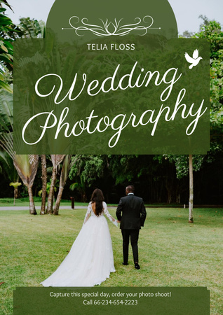 Wedding photography advertisement Poster Design Template