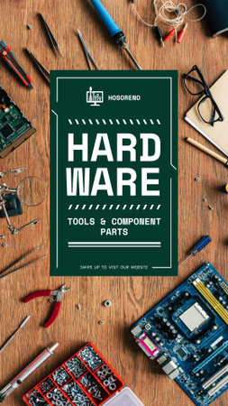Designvorlage Hardware-Angebot mit Werkzeugen für Instagram Story