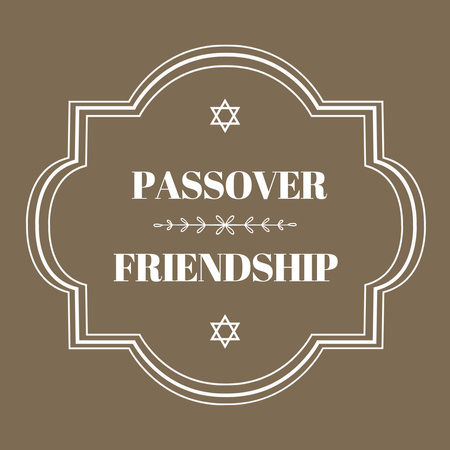 Congratulations on Passover in Pastel Colors Instagram Design Template