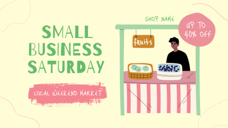 Local Weekend Market FB event cover Design Template