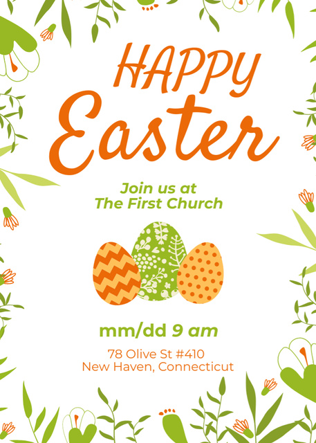 Join us as We Embrace the Joyous Easter Holiday Invitation Modelo de Design