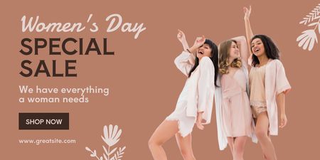 Platilla de diseño Special Sale on International Women's Day Twitter