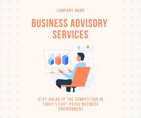 Business Advisory Services Ad Medium Rectangle tervezősablon