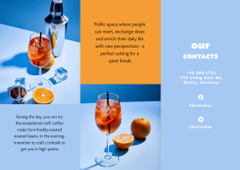 Famous Bar Promotion And Cocktails Offer with Oranges
