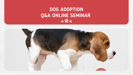 Plantilla de diseño de Puppy socialization class with Dog FB event cover 