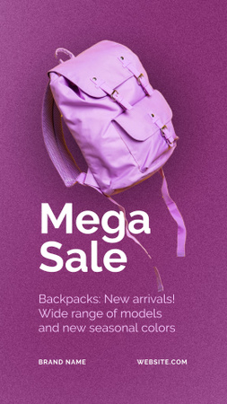 Wide Range of Bags and Backpacks TikTok Video Design Template