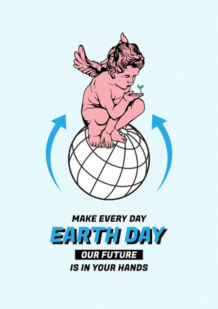 World Earth Day Announcement Poster Design Template