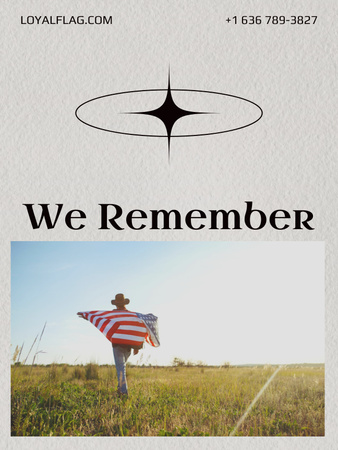 Platilla de diseño Memory Poster US