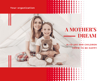 Happy mother with her daughter Postcard 4.2x5.5in Modelo de Design