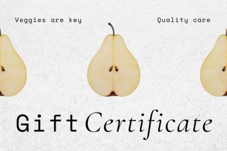 Plantilla de diseño de Nutritionist Services Offer Gift Certificate 