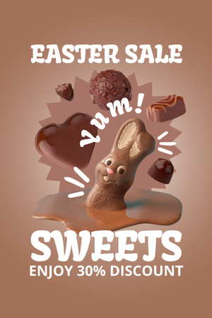 Easter Sweets Discount Pinterest Design Template
