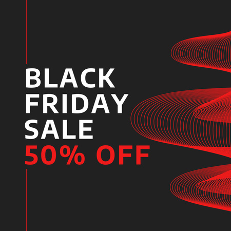 Black Friday Sale Offer with Discount Instagram Design Template