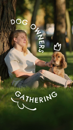 Pet Owners Gathering Event For Fun And Communication TikTok Video Design Template