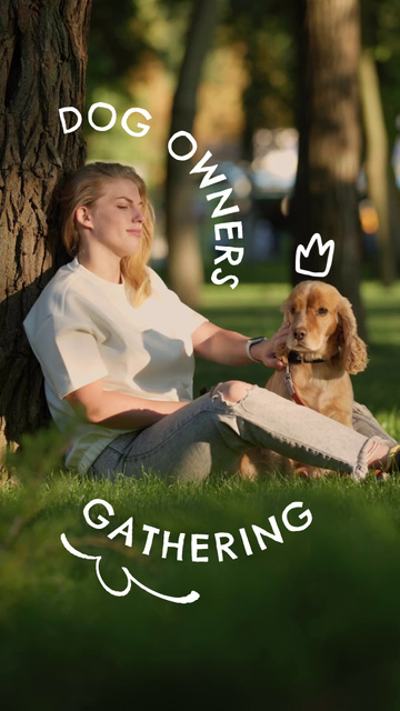 Pet Owners Gathering Event For Fun And Communication TikTok Video Πρότυπο σχεδίασης