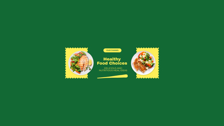 Plantilla de diseño de Opciones de comida saludable en el restaurante Fast Casual Youtube 