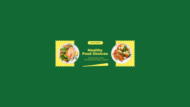 Ontwerpsjabloon van Youtube van Healthy Food Choices at Fast Casual Restaurant