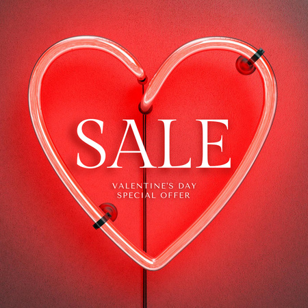 Ontwerpsjabloon van Animated Post van Valentine's Day Holiday Sale