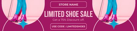 Plantilla de diseño de Oferta de zapatos de edición limitada Ebay Store Billboard 