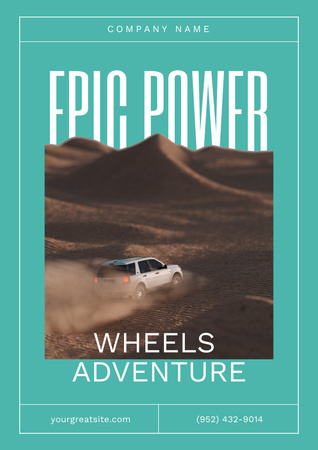 Extreme Off-Road Trips Ad Poster Design Template