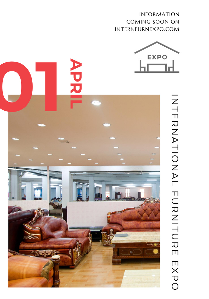 Designvorlage World Interior Design Exhibition Bulletin für Poster 28x40in