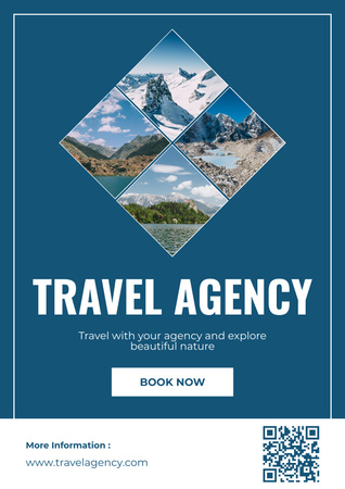 Beautiful Landscapes To Travel Poster Design Template