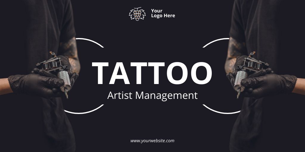 Template di design Professional Tattoo Artist Management In Studio Twitter