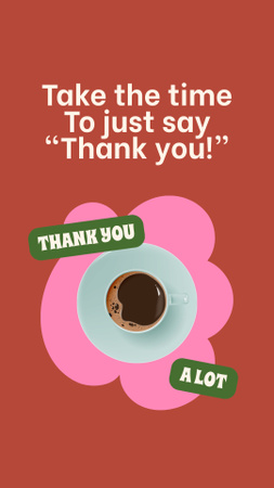 Modèle de visuel Cute Thankful Phrase - Instagram Story