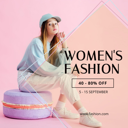 Female Fashion Collection Sale Instagram tervezősablon