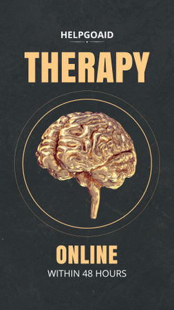 Online Therapy Ad Instagram Story Modelo de Design