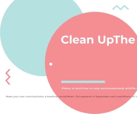 Plantilla de diseño de Clean up the Planet Annual event Large Rectangle 
