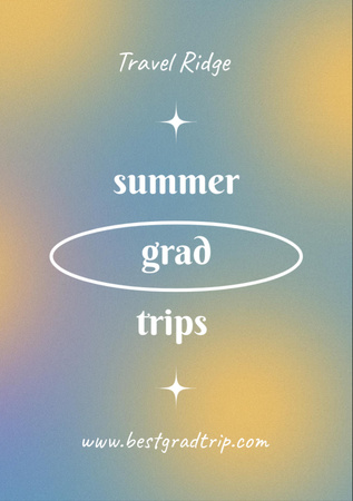 Designvorlage Summer Students Trips Ad für Flyer A7
