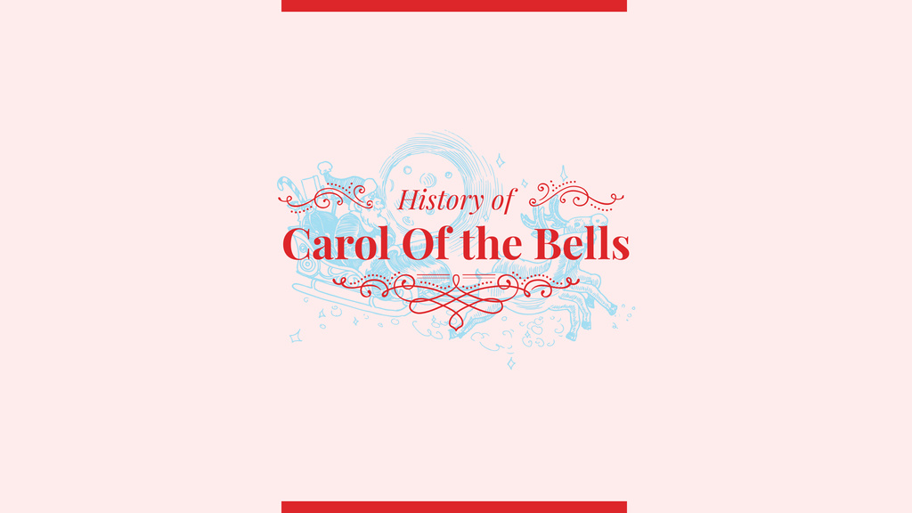 Ontwerpsjabloon van Youtube van History of Carol of the bells