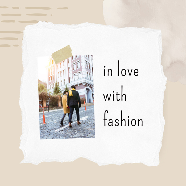 Fashion Inspiration with Stylish People Instagram – шаблон для дизайна